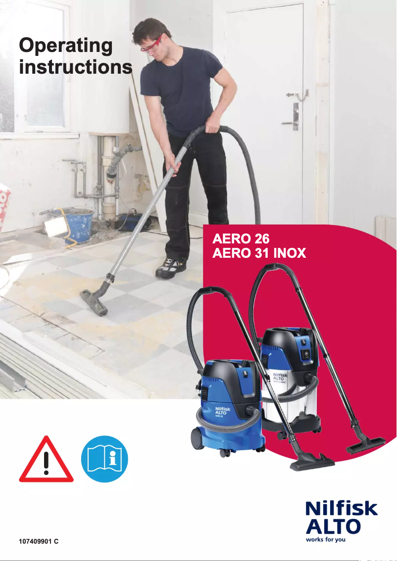 Page 1 de la notice Manuel utilisateur Nilfisk AERO 26-21 PC