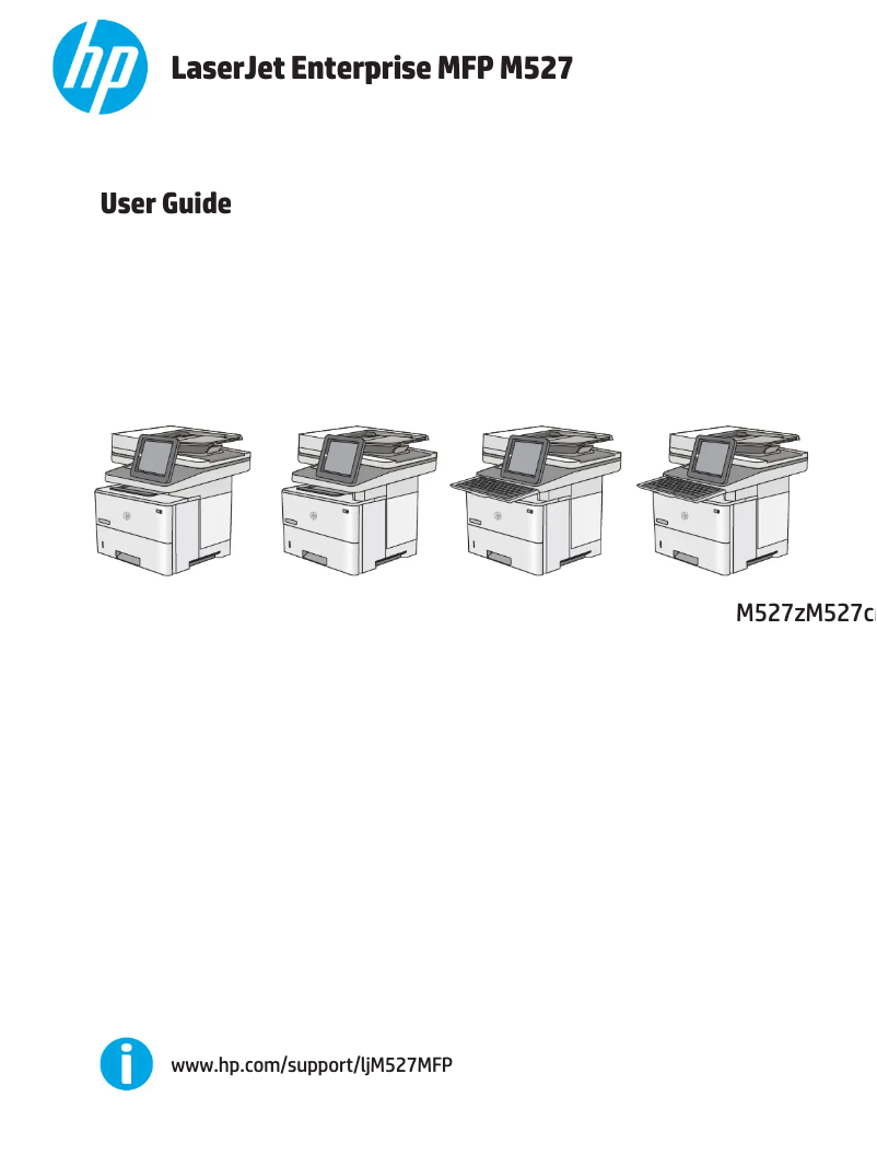 Page 1 de la notice Manuel utilisateur HP LaserJet Enterprise M527c