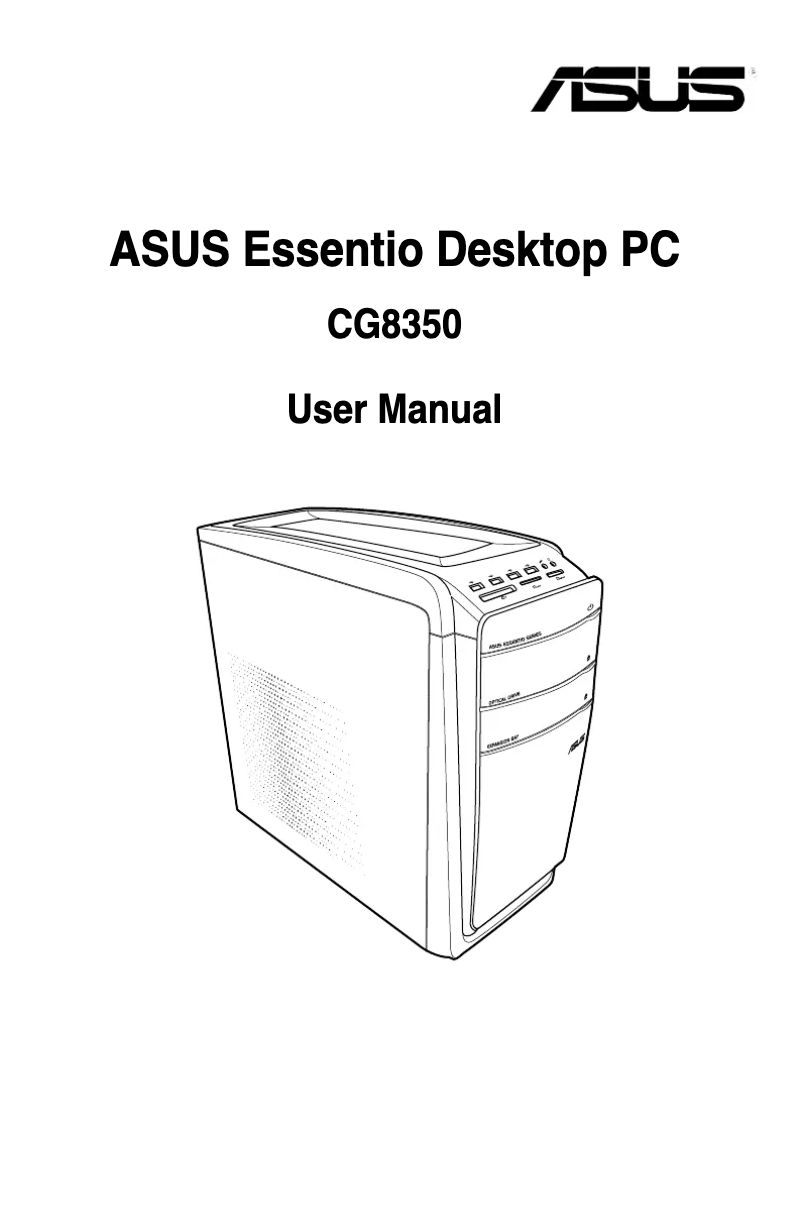 Image de la première page du manuel de l'appareil Essentio CG8350