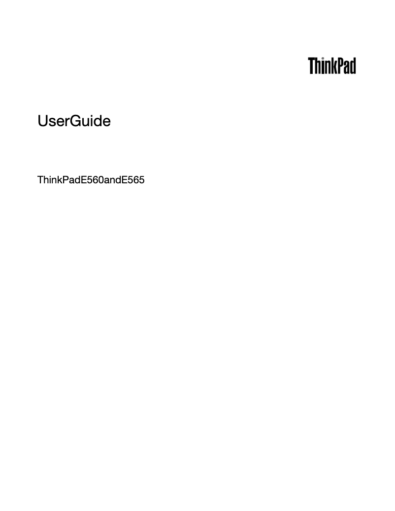 Page 1 de la notice Manuel utilisateur Lenovo Thinkpad Edge E565