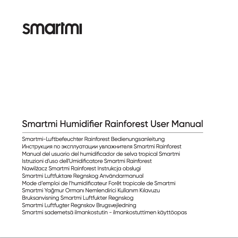 Página 1 del manual Manual de usuario Smartmi Rainforest