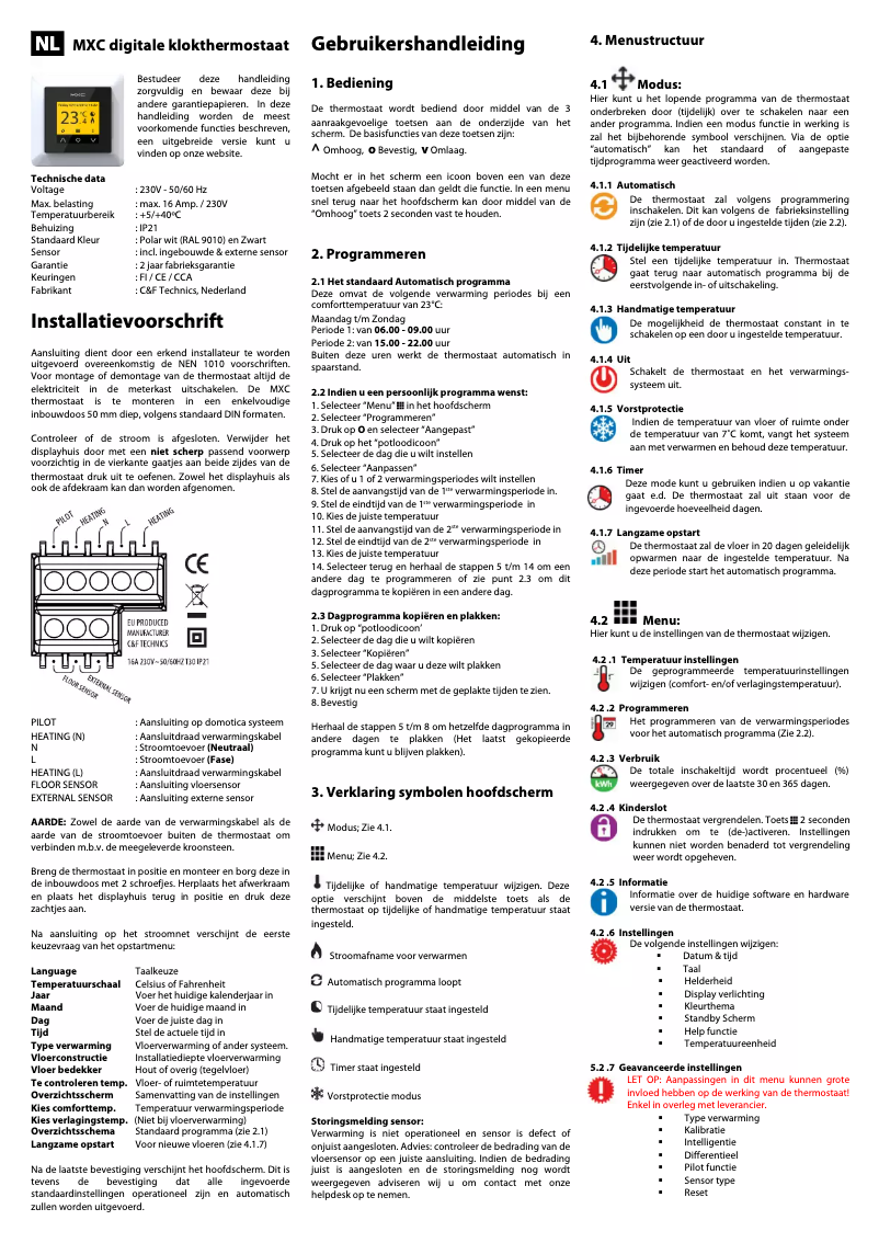 Page 1 de la notice Manuel utilisateur Magnum Xtreme Control