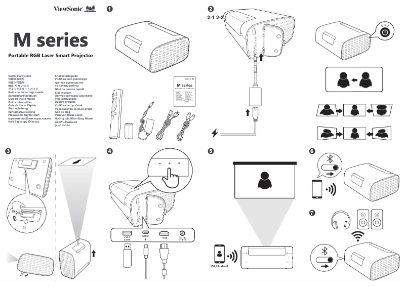 Page 1 de la notice Guide de démarrage rapide Viewsonic M10