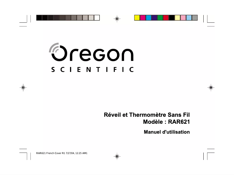 Imagen de la primera página del manual del dispositivo RAR621