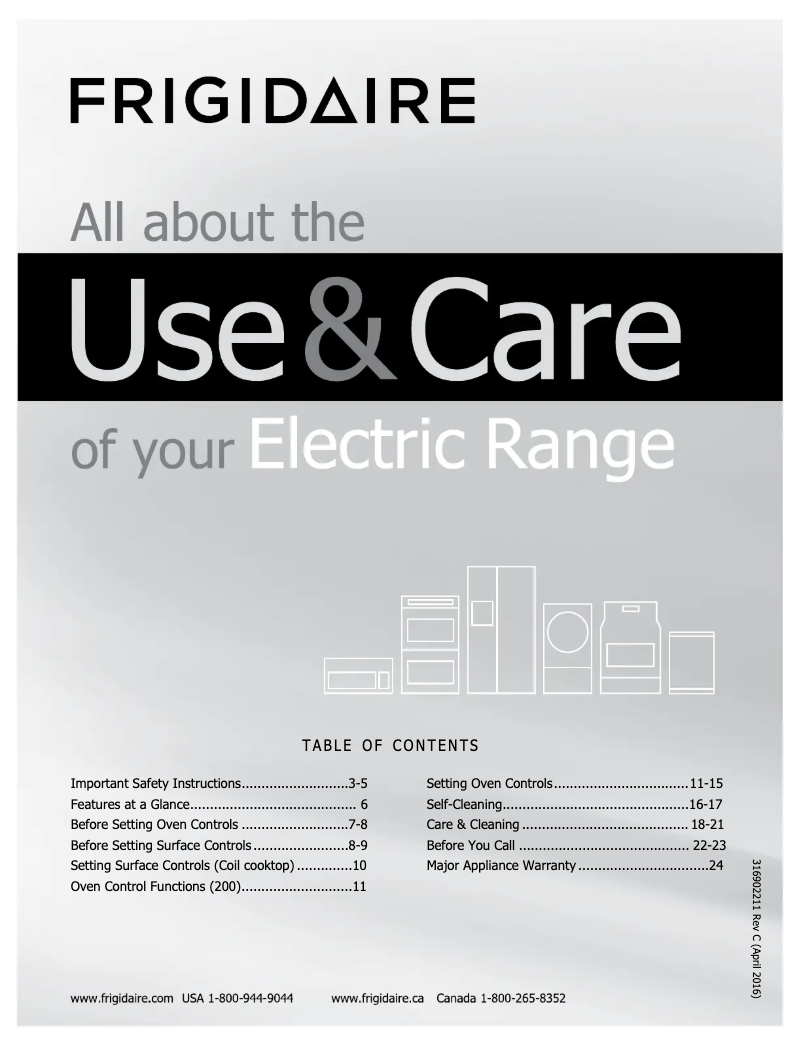 Image de la première page du manuel de l'appareil FFEF3015LW