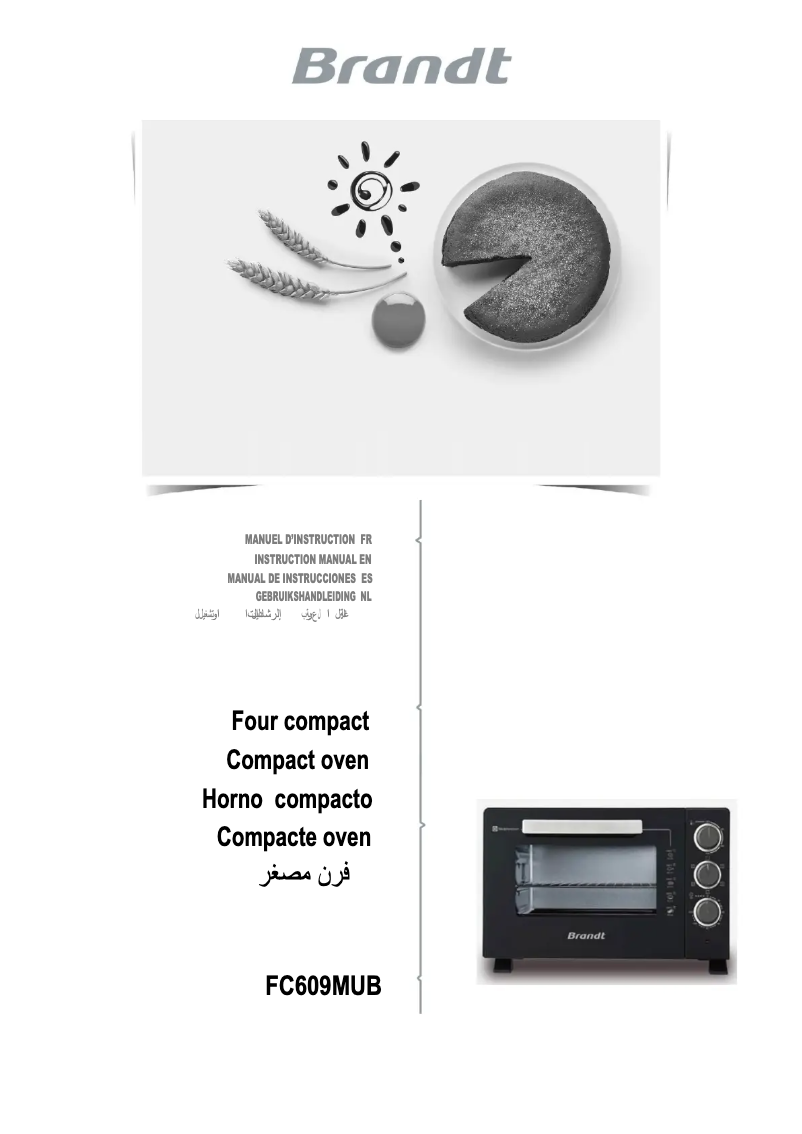 Page n°1 - Manuel utilisateur Brandt FC609MUB