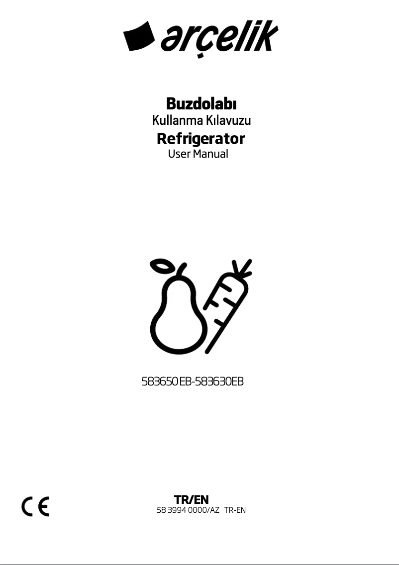 Page n°1 - Manuel utilisateur Arçelik 583630 EB