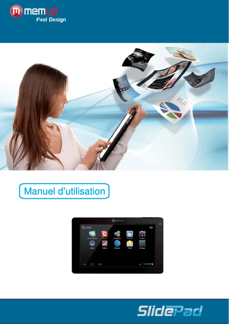 Page 1 de la notice Manuel utilisateur Memup SlidePad 704 C