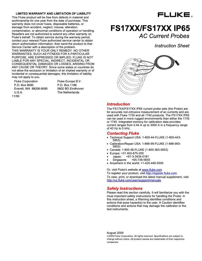 Image de la première page du manuel de l'appareil 1735