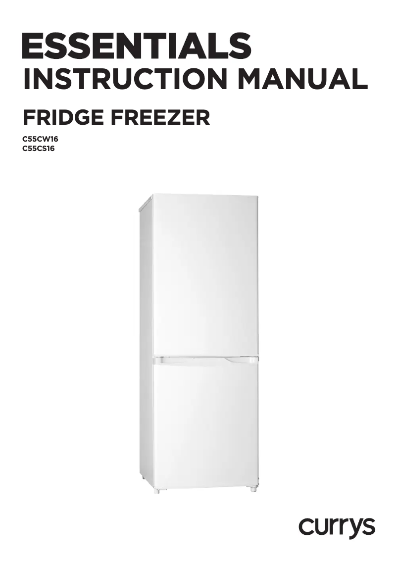 Page 1 de la notice Manuel utilisateur Currys Essentials C55CS16