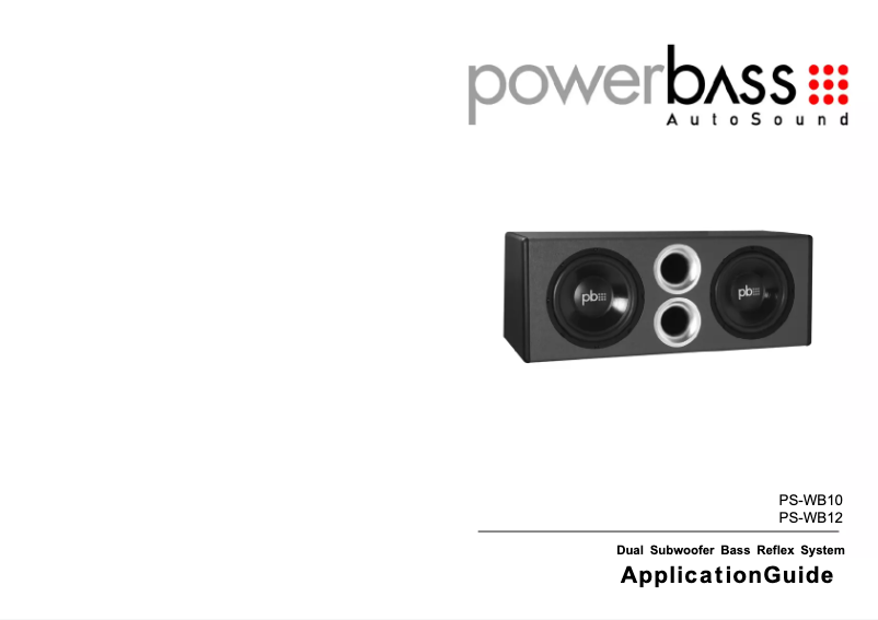 Image de la première page du manuel de l'appareil PS-WB12