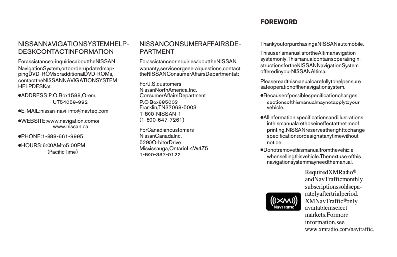 Página 1 del manual Manual de usuario Nissan Altima Hybrid (2009)