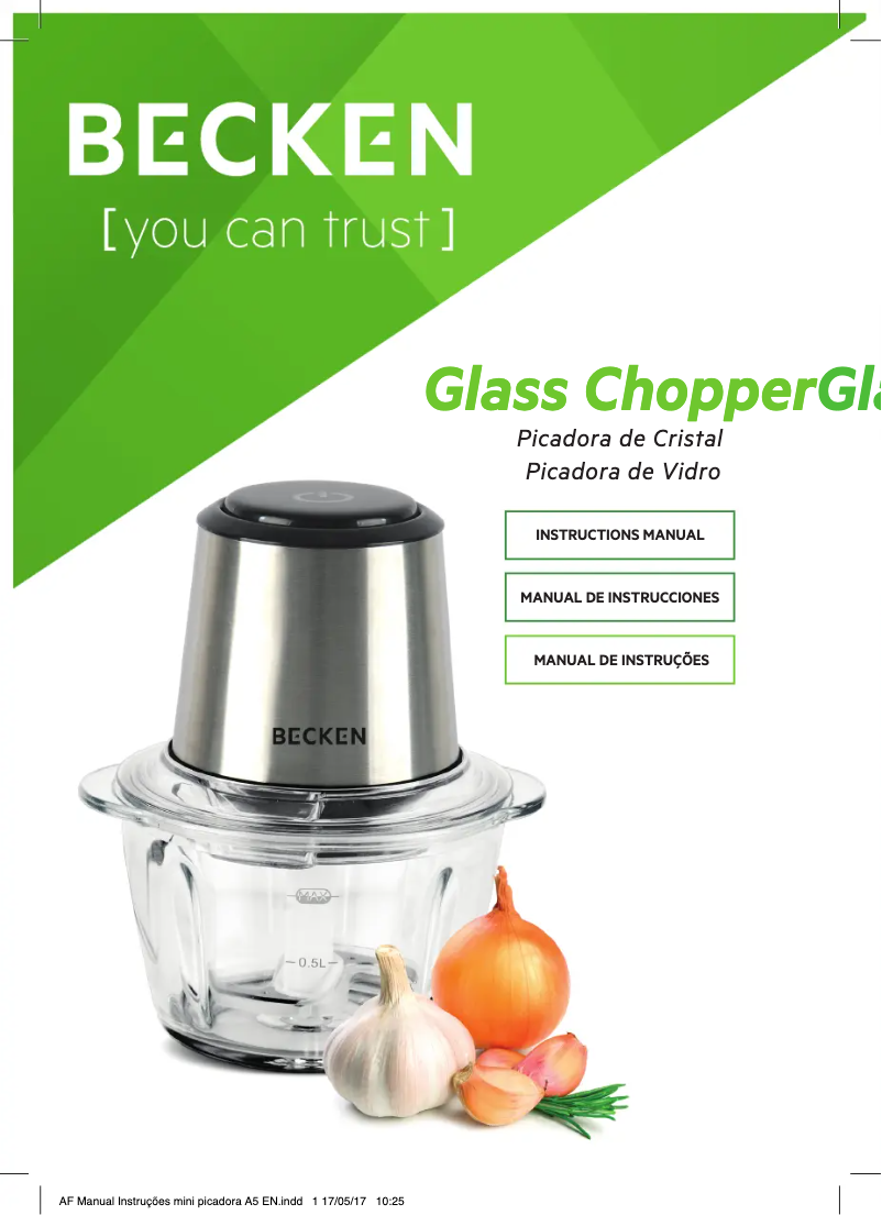 Image de la première page du manuel de l'appareil BGC2386