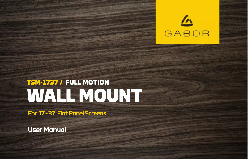 Página 1 del manual Manual de usuario Gabor TSM-1737