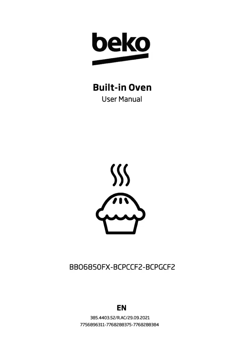 Página 1 del manual Manual de usuario Beko BBO6850FX