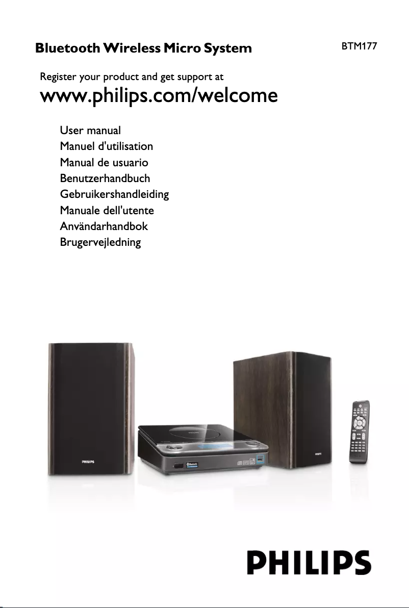 Page n°1 - Manuel utilisateur Philips BTM177