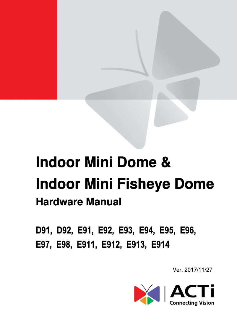 Image de la première page du manuel de l'appareil E91