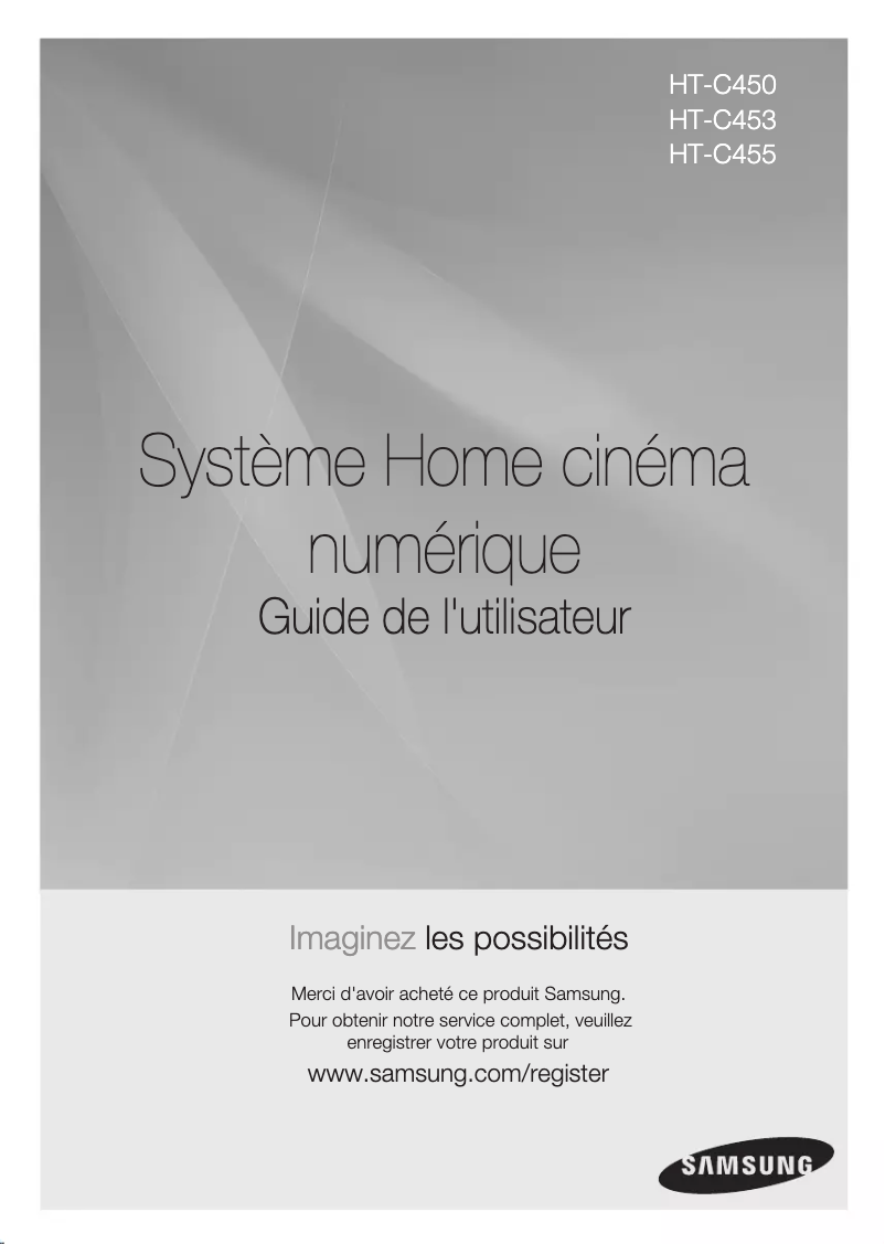 Page n°1 - Manuel utilisateur Samsung HT-C450