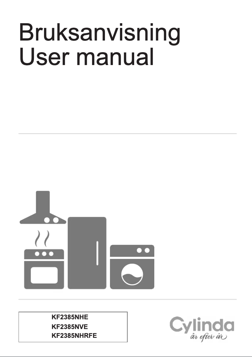 Page 1 de la notice Manuel utilisateur Cylinda KF2385NVE