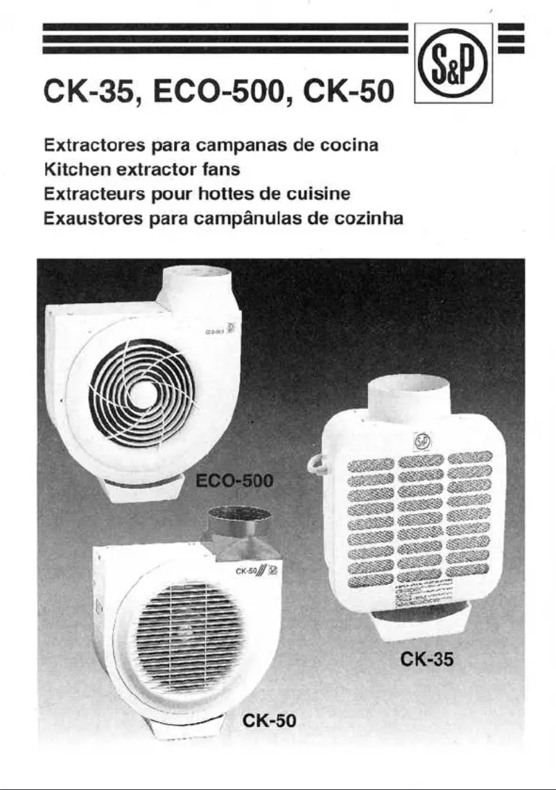 Image de la première page du manuel de l'appareil ECO-500