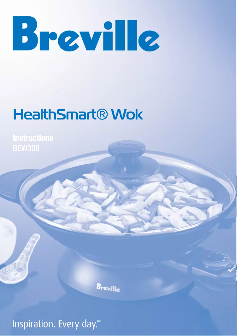 Page 1 de la notice Manuel utilisateur Breville HealthSmart Wok BEW300