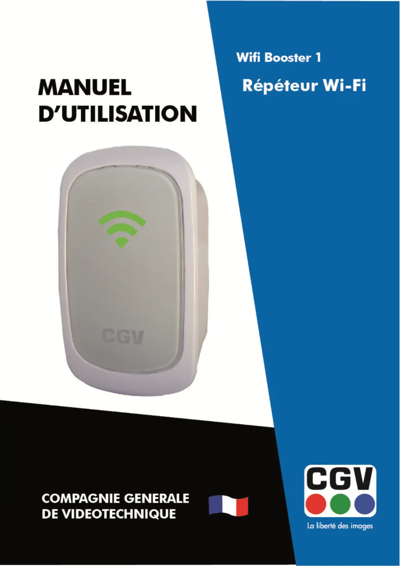 Page 1 de la notice Manuel utilisateur CGV Wifi Booster 1