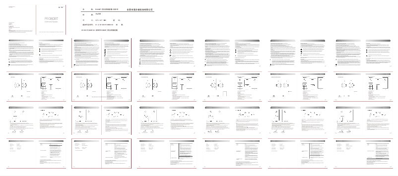 Page 1 de la notice Manuel utilisateur Edifier R1080BT