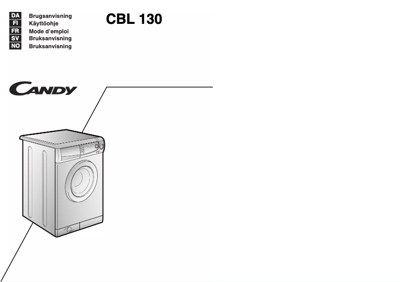 Page 1 de la notice Manuel utilisateur Candy LBCBL130P SY