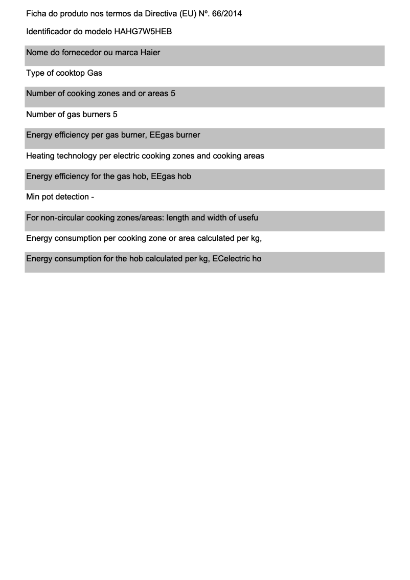 Page 1 de la notice Brochure Haier HAHG7W5HEB