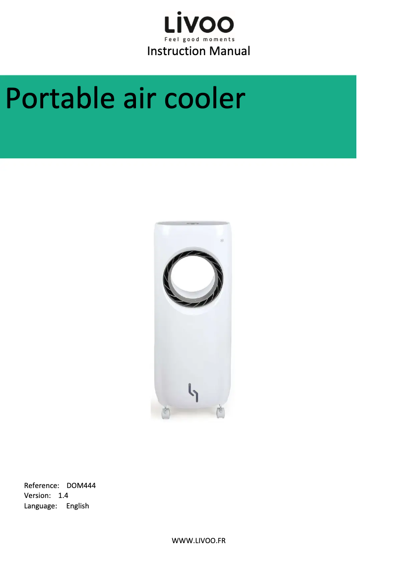 Image de la première page du manuel de l'appareil DOM444