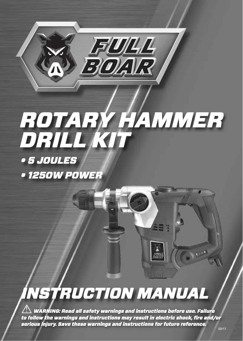 Page n°1 - Manuel utilisateur Full Boar FBT-0500U