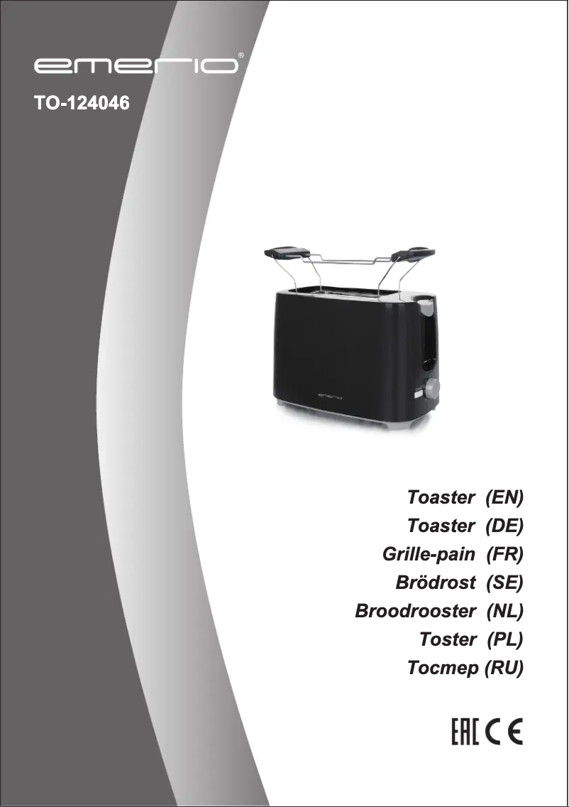 Page n°1 - Manuel utilisateur Emerio TO-124046