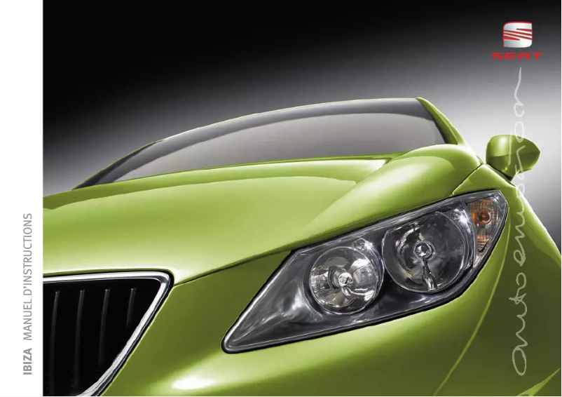 Page 1 de la notice Manuel utilisateur Seat Ibiza (2010)