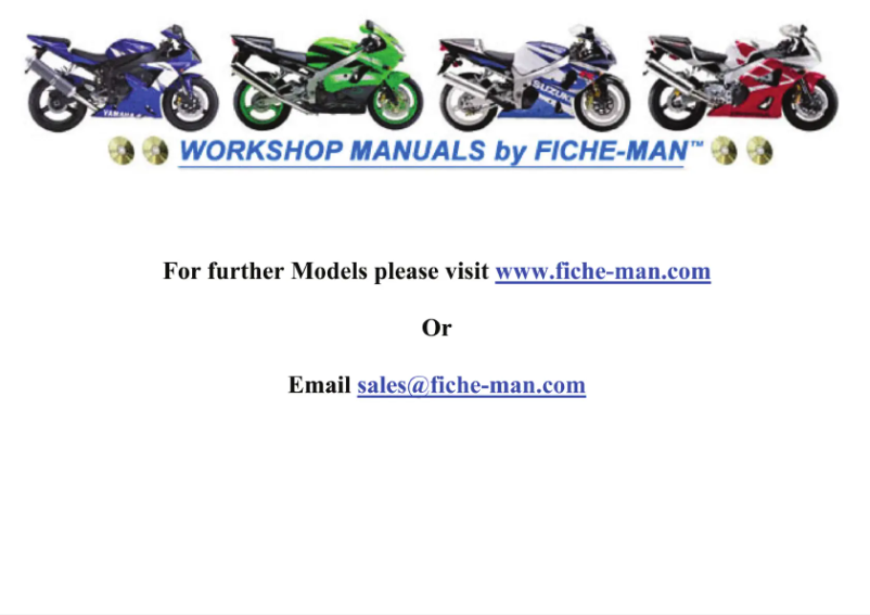 Page 1 de la notice Manuel utilisateur Triumph Daytona (1997)