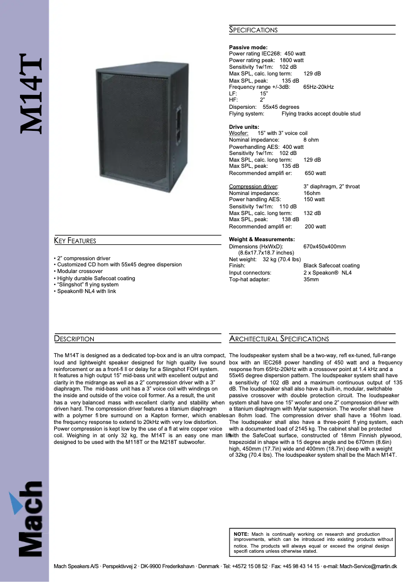 Imagen de la primera página del manual del dispositivo M14T