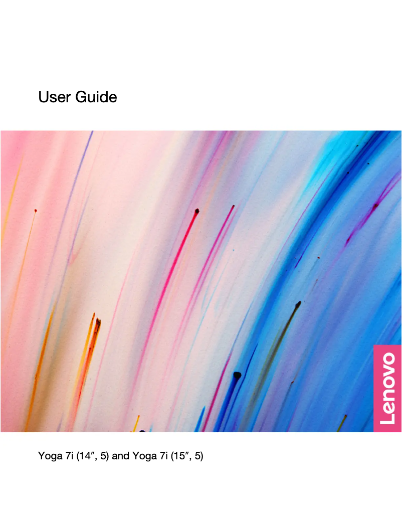 Image de la première page du manuel de l'appareil Yoga 7i