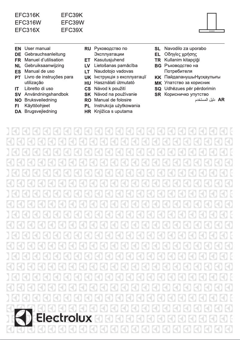 Page n°1 - Manuel utilisateur Electrolux EFC316W