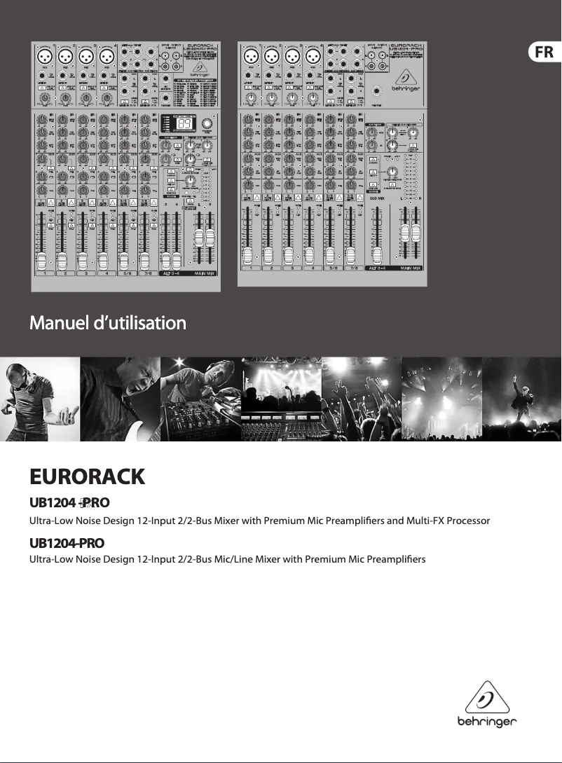 Page n°1 - Manuel utilisateur Behringer UB1204FX-PRO