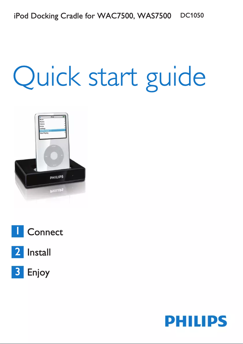 Page 1 de la notice Manuel utilisateur Philips Streamium DC1050