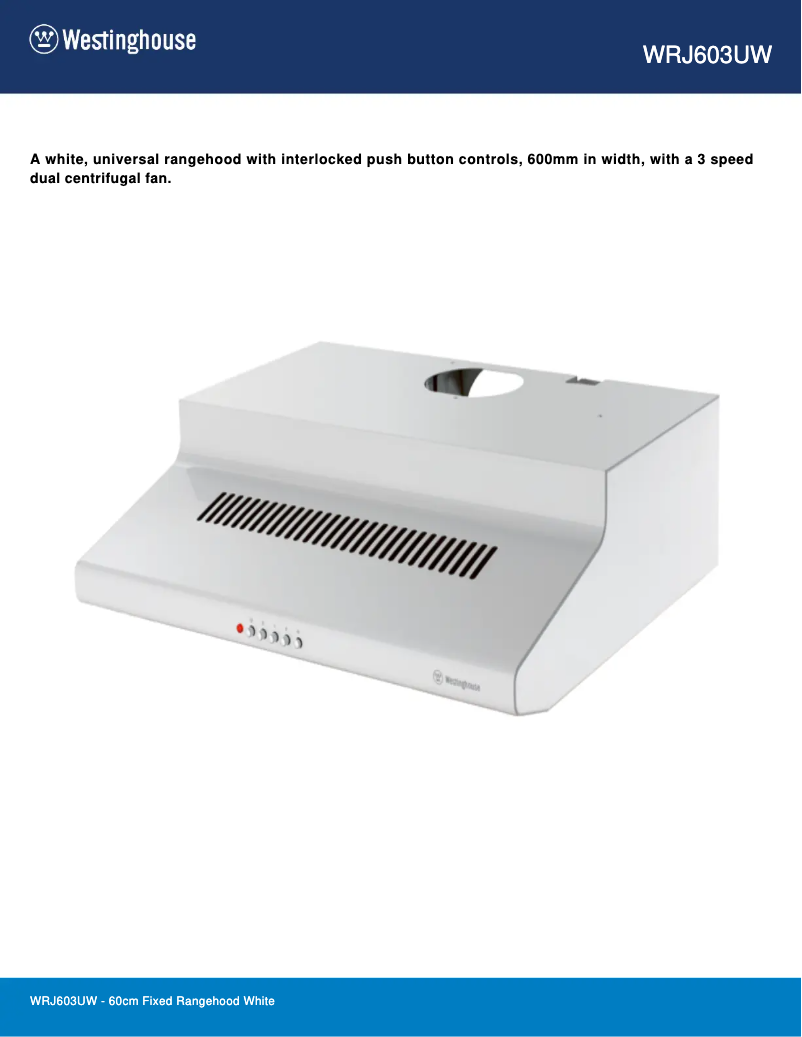 Image de la première page du manuel de l'appareil WRJ603UW