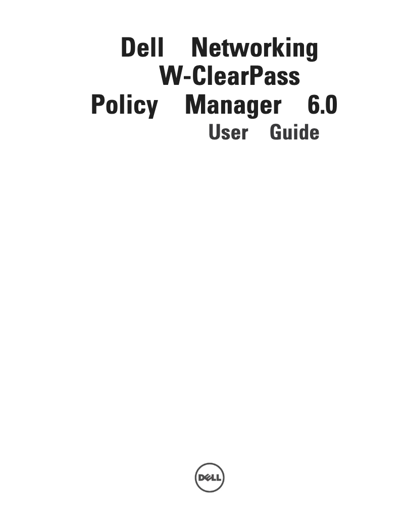 Image de la première page du manuel de l'appareil ClearPass 500