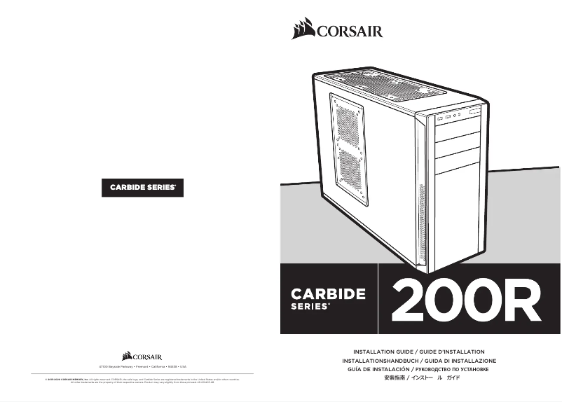 Image de la première page du manuel de l'appareil Carbide 200R