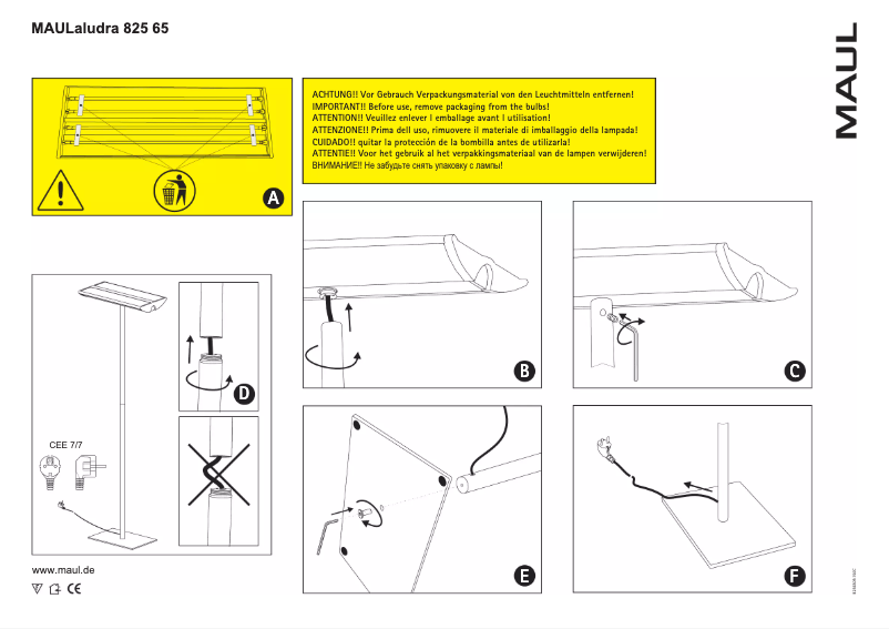 Image de la première page du manuel de l'appareil Aludra