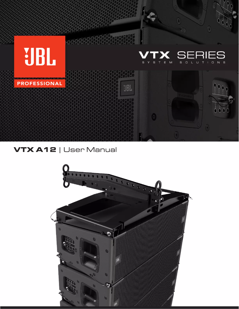 Page n°1 - Manuel utilisateur JBL VTX A12W