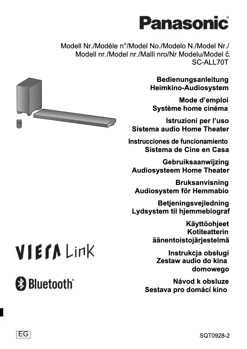 Página 1 del manual Manual de usuario Panasonic SC-ALL70T