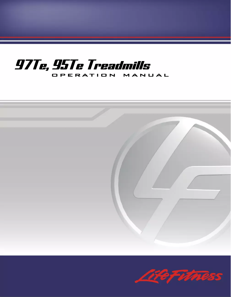 Página 1 del manual Manual de usuario Life Fitness 95TE
