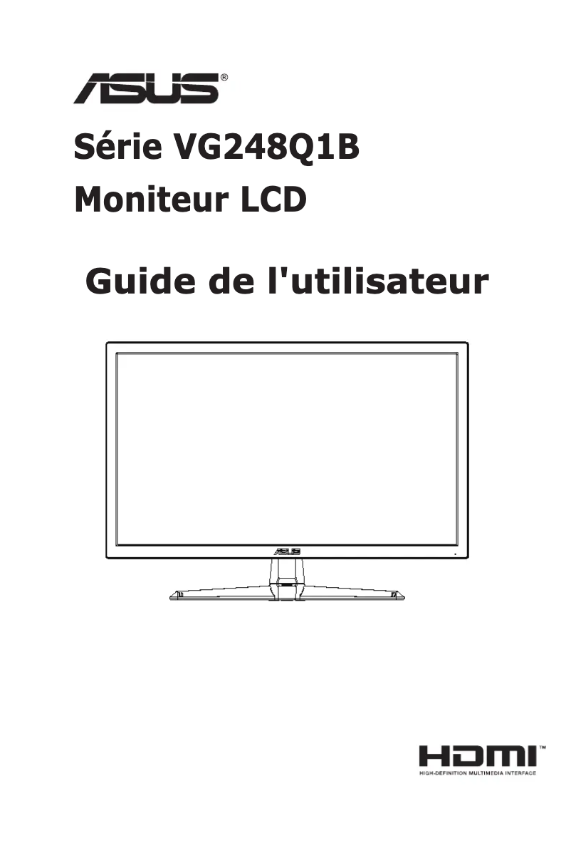 Page n°1 - Manuel utilisateur Asus TUF Gaming VG248Q1B