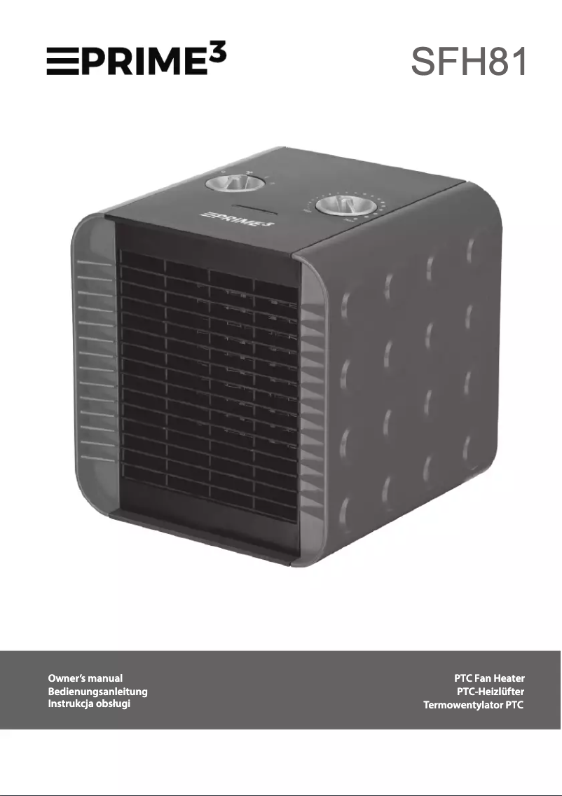 Imagen de la primera página del manual del dispositivo SFH81