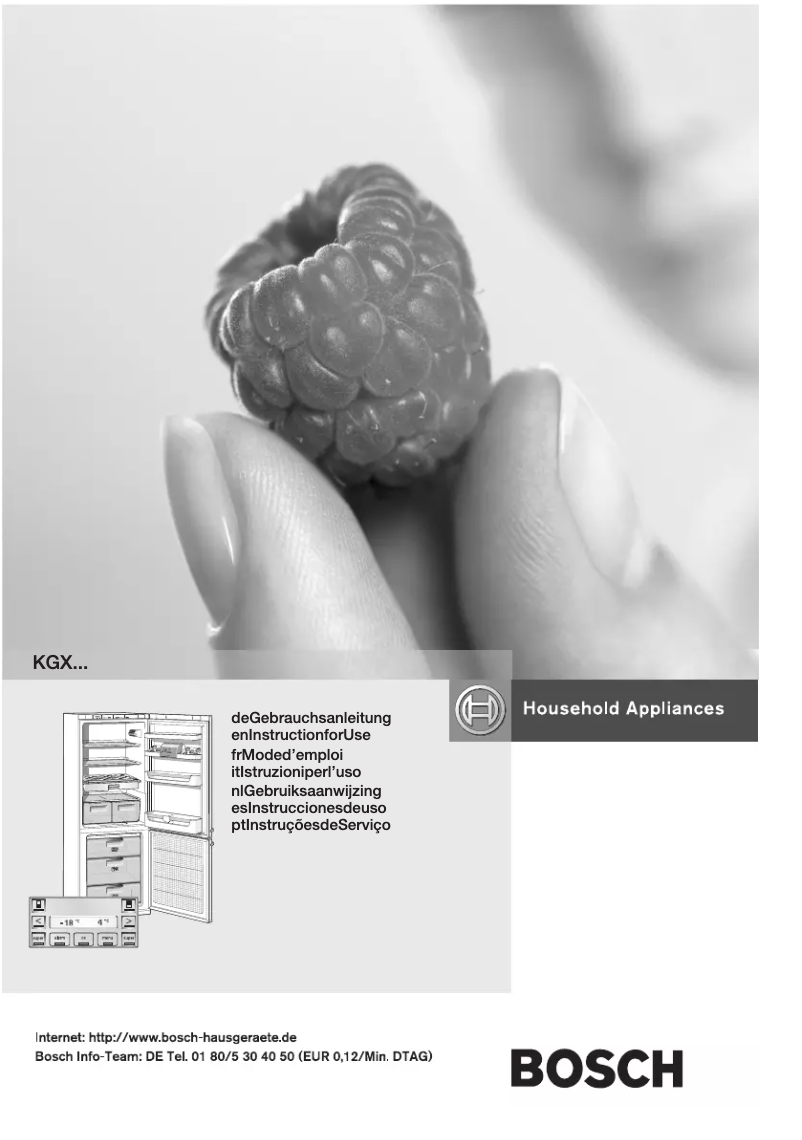 Page 1 de la notice Manuel utilisateur Bosch KGX28M40