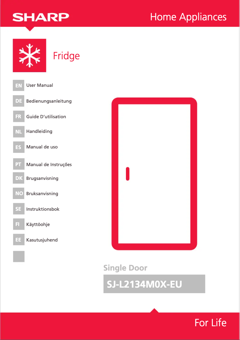 Page n°1 - Manuel utilisateur Sharp SJ-L2134M0X